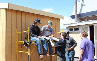 Teaching the Next Generation: GNMC Goes Back for the Second Year to Help Park High Students Put Roofs on Their Sheds