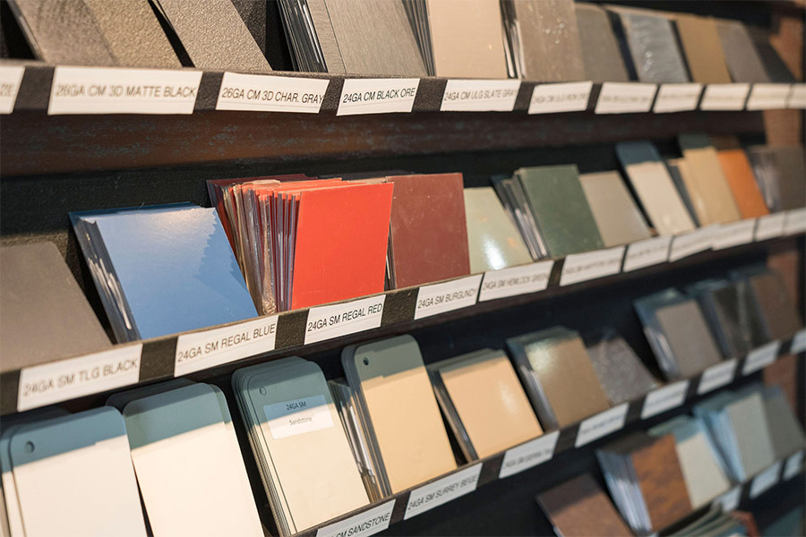 Color choices for metal panels