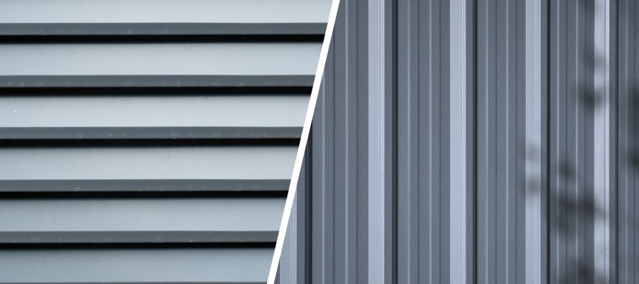 metal shiplap panel and board and batten panel