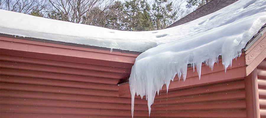 Ice dam roof